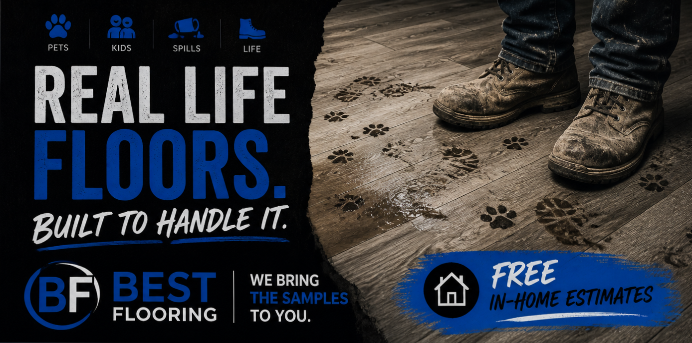 Floors Built to Handle Kids, Pets, Spills and Life!